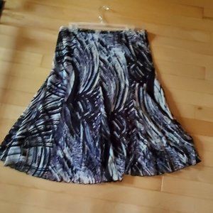 Blue swirl skirt